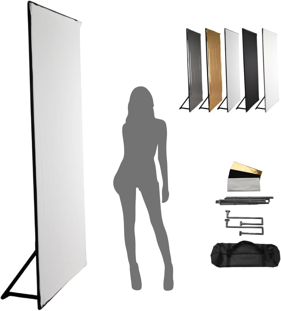 プロペット PROPET 5in1折りたたみ 写真撮影用 大型 自立 レフ板100×200cm PR-1020